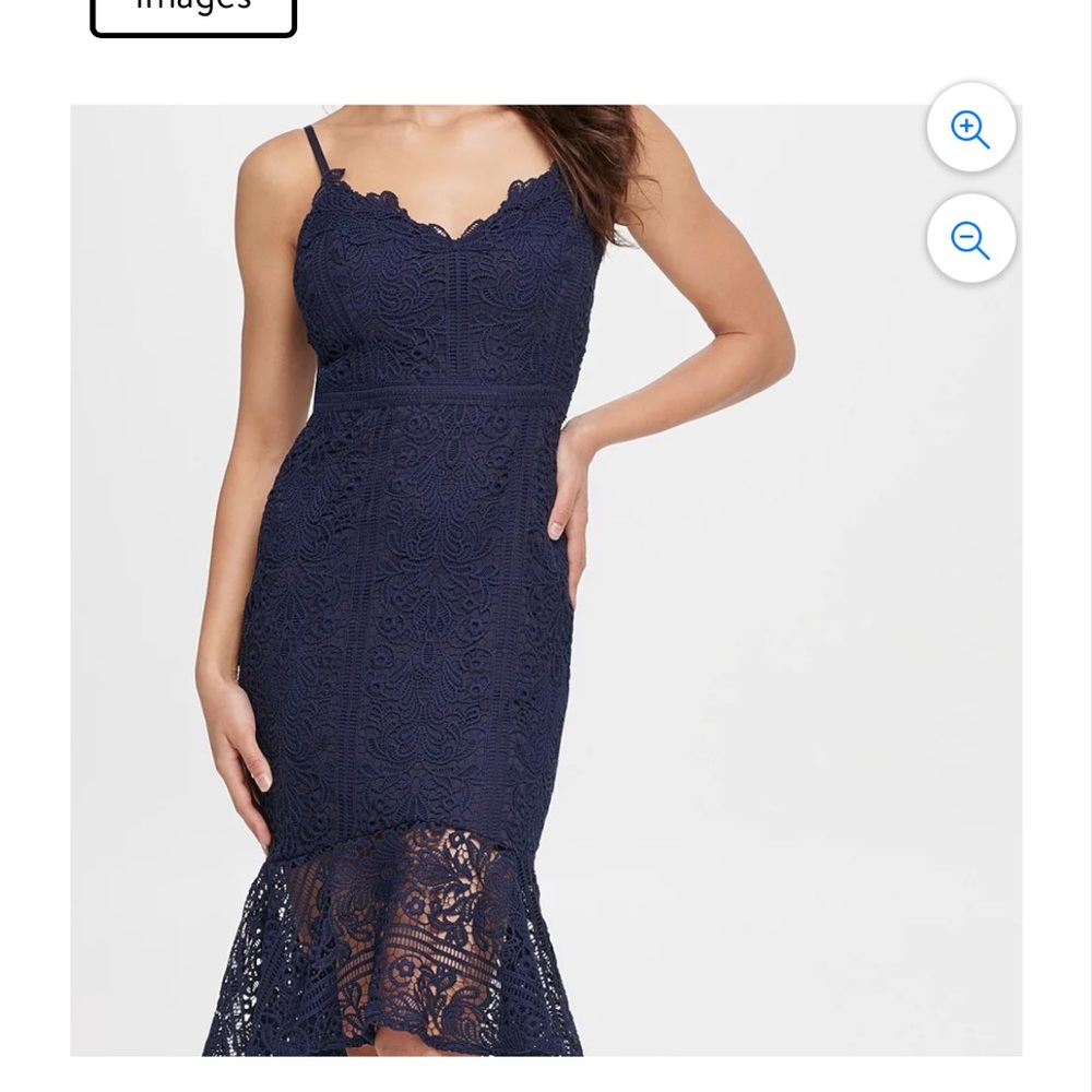 Guess navy lace dress